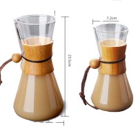 high borosilicate glass hand washing coffee marker Pour Over Glass Coffee maker