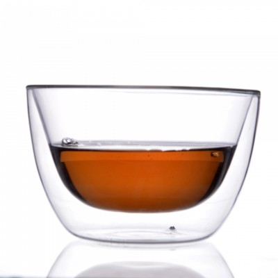 Pyrex Glass Double Wall Heat Insulated Glass Bowl