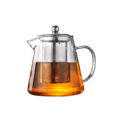 Heat resistant glass teapot customized glass kettle clear tea maker