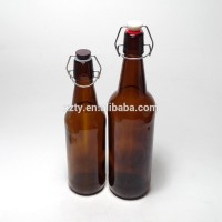 500ml/750ml amber glass beer bottle with swing top