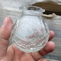 Ball Shaped Glass Material Ice Crack Bulb Glass Cover