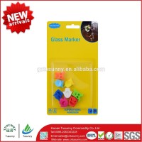 silicone rubber wine glass charms & suction cup wine glass marker