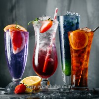 Tea Shop Creative Beverage Cup Ice Cream Smoothie Juice Cold Drink Glass