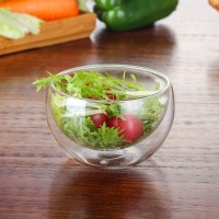 Clear Borosilicate Glass Food Salad Bowl For Kitchen