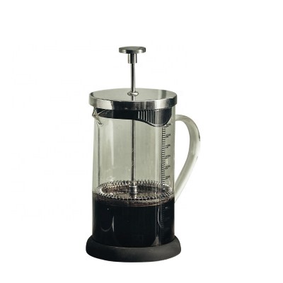 Amazon hot selling heat resistant glass coffee press pot with 304 stainless steel filter