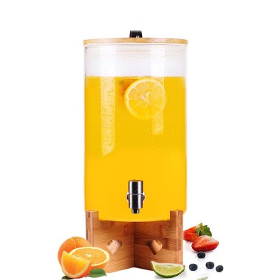 Hot sale large borosilicate glass beverage alcohol dispenser 8000mL