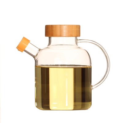 Safe Material High Borosilicate Kitchenware Glass Oil Bottle